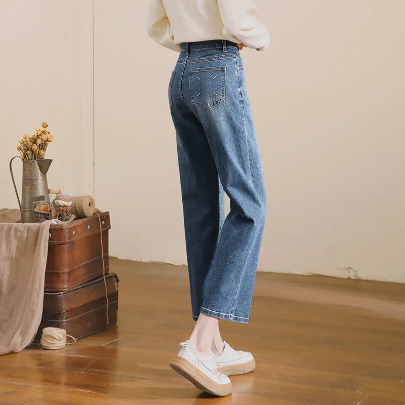 MITUAN Jeans Women's Vintage Blue-4