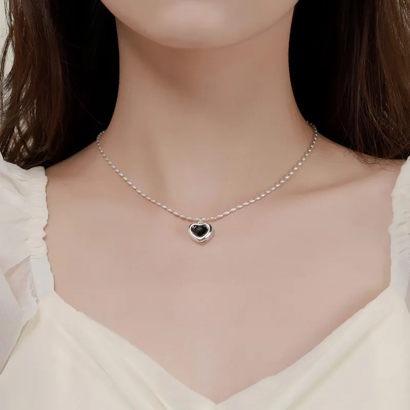 CLARKIA FLOWER S925 Silver Necklaces Women's-1