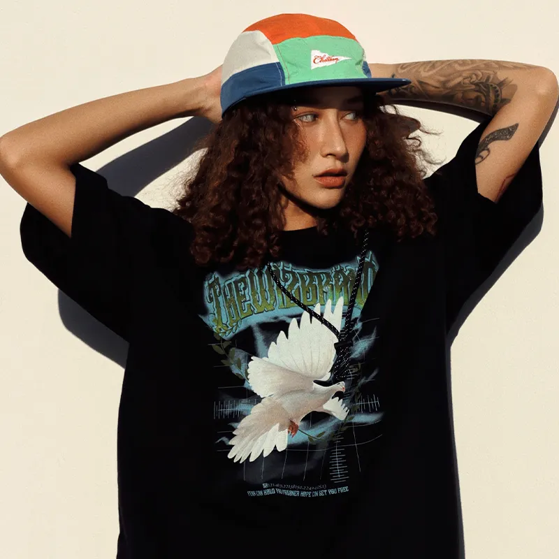 THEWIZBRAND Straight T Shirt Unisex Black-4