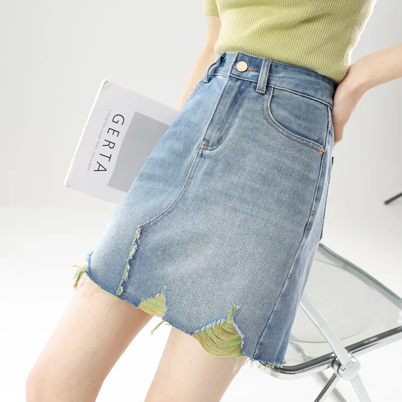 HIPPIEMISS Casual Short Skirts Women's Blue-6