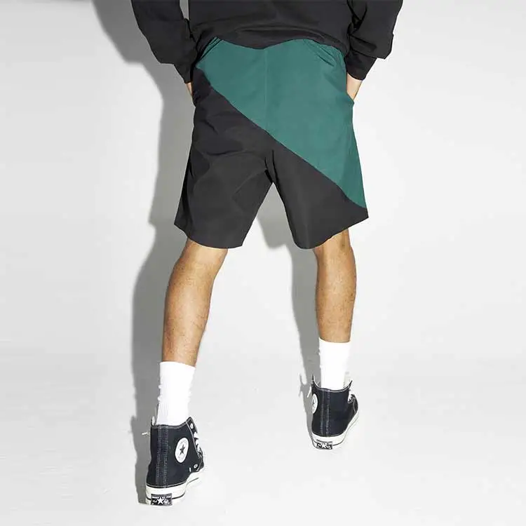Phew Loose Fit Shorts Unisex Black Green-2