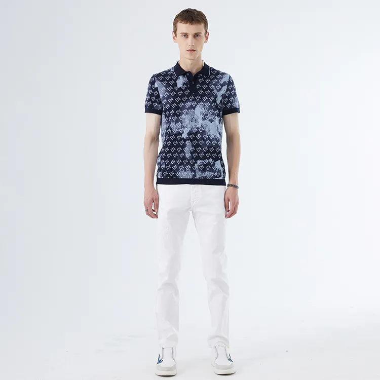 DAVID NAMAN T Shirts Men Navy Blue-5