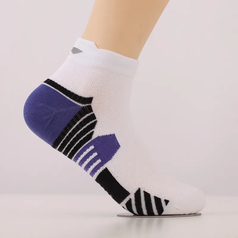LiNing Ankle Socks Unisex 1 Pack White/Floral Blue Purple-5