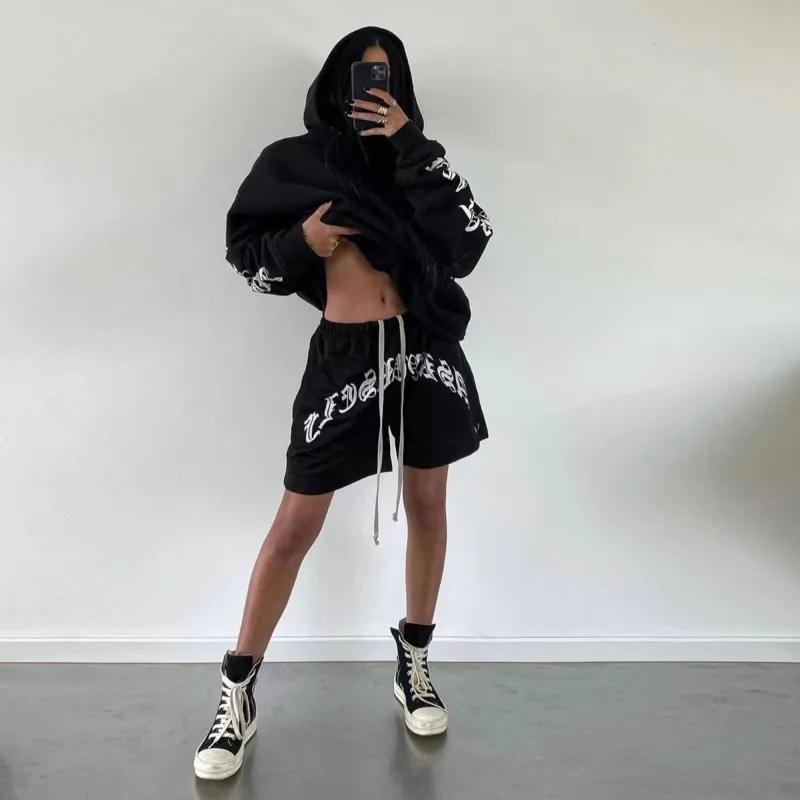 Askyurself Casual Shorts Unisex Black-2