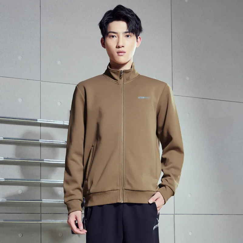 Erke Jackets Men Latte Brown-2