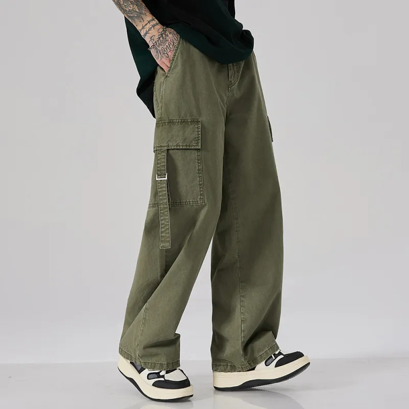 JASONWOOD Cargo Pants Unisex Army Green-7