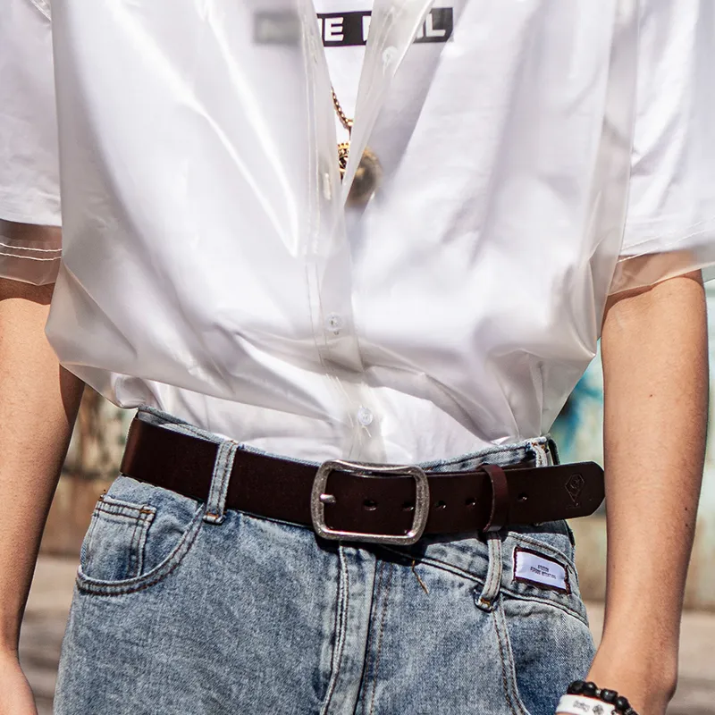 NINE NAIL Leather Belts Men-9