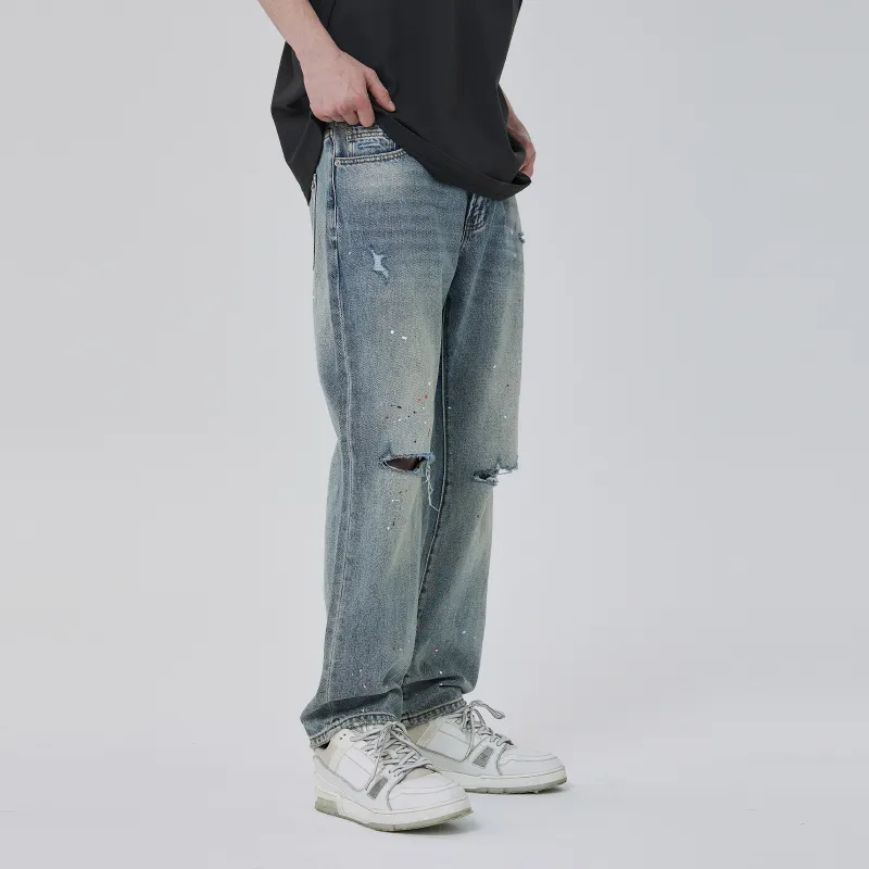 CLIMAX VISION Jeans Unisex Washed Blue-5