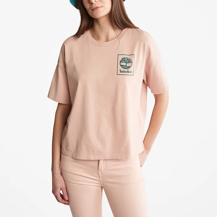 Timberland T Shirts Women's Light Pink-4