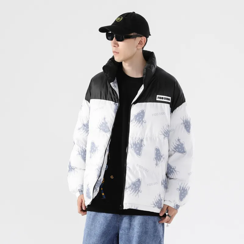 FIDO DIDO Puffer Jackets Unisex-4