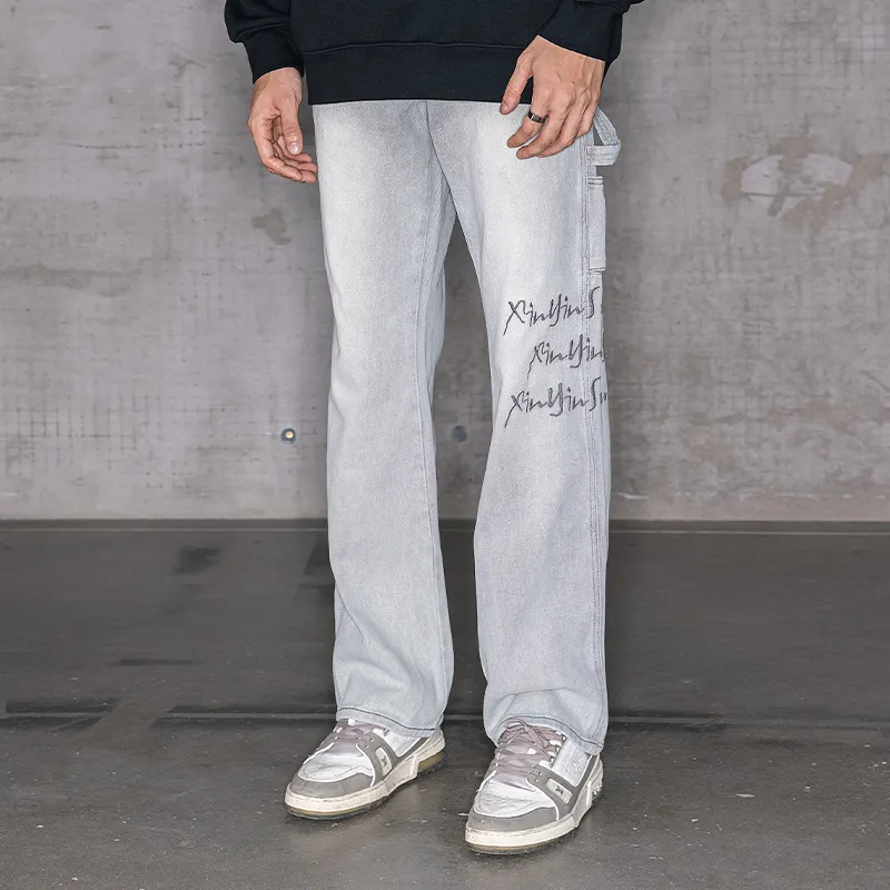 XINYINSU Jeans Unisex-14
