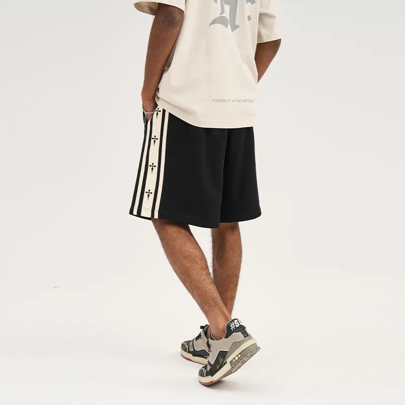 HARSH AND CRUEL Casual Shorts Men Black-5