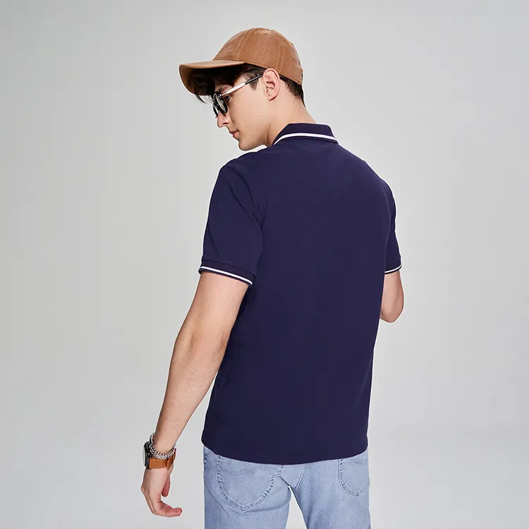 Lee Polo Shirts Men Navy Blue-3