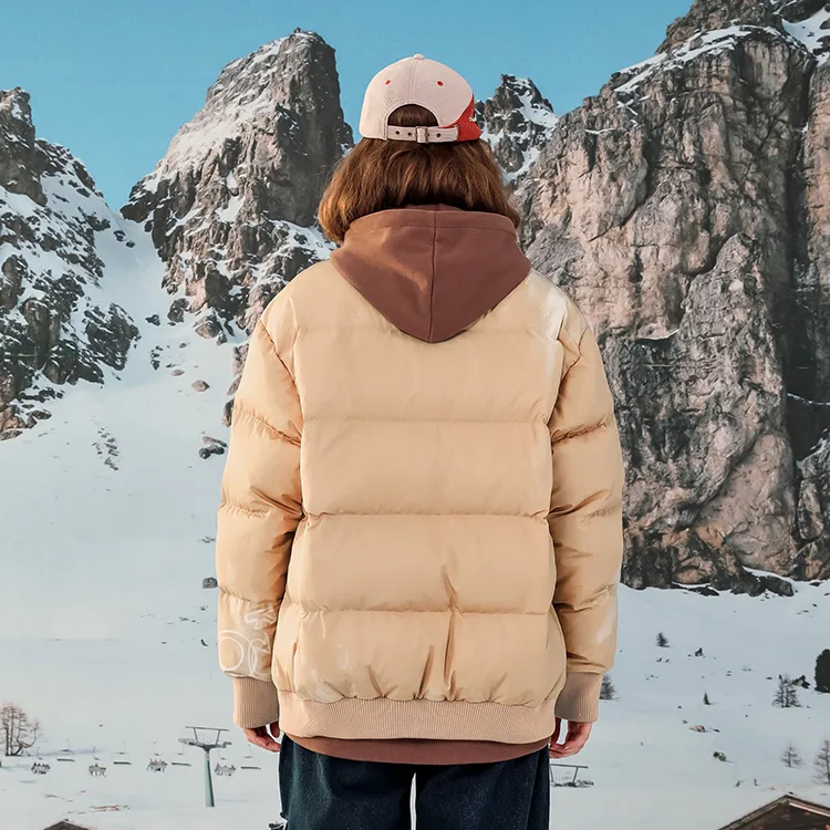 LAMLICKA Puffer Jackets Unisex Khaki-4