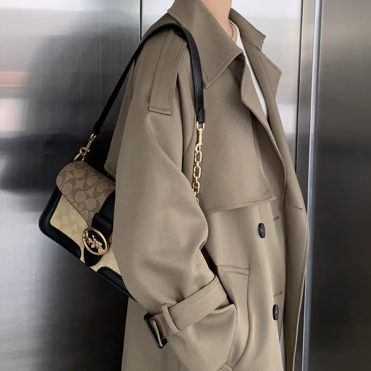 Lan Bao Fan Alloy Bag Strap Women's Gold Tone-5