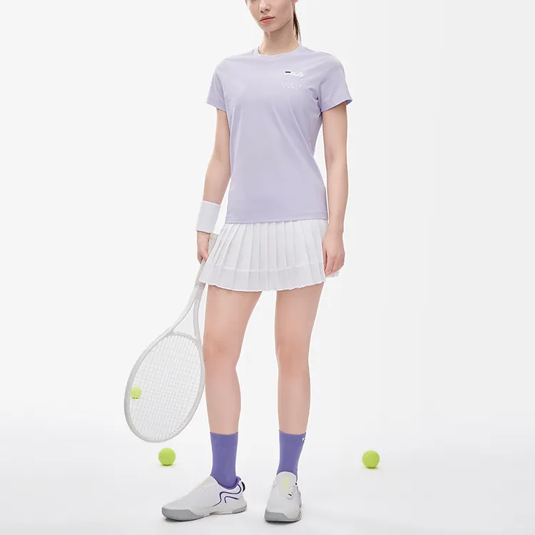 FILA Athletics T Shirt Women's Light Purple-3