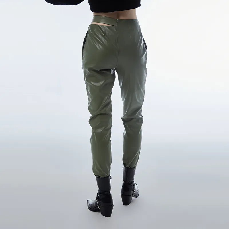 D. MARTINA QUEEN Casual Pants Women's Ocean Green-3
