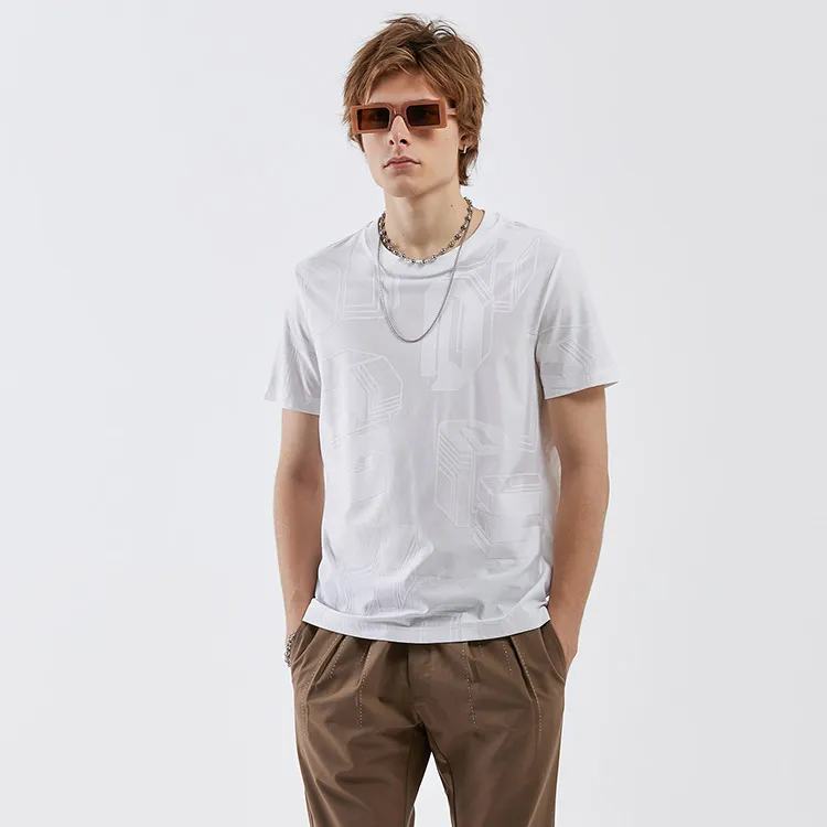 DAVID NAMAN Etruscan Series SS22 T Shirt Men's White-4
