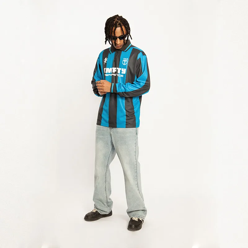 EMPTY REFERENCE Polo Shirts Unisex Blue-3