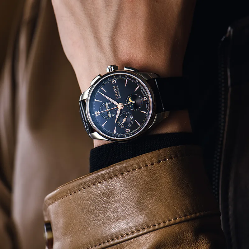 UNION GLASHUTTE/SA Men Belisar Collection Watch-5