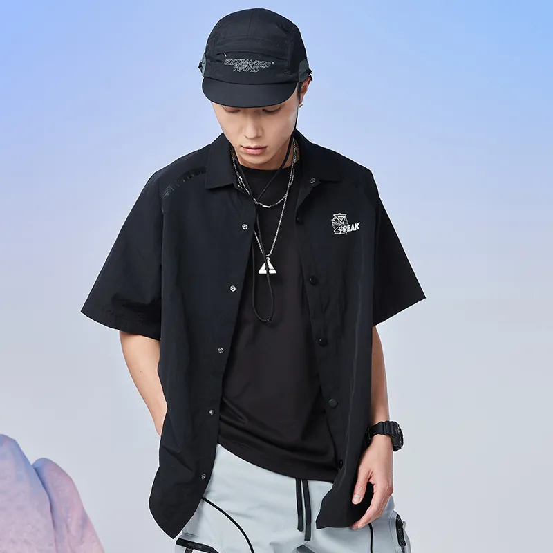 PEAK Shirts Men Black-3