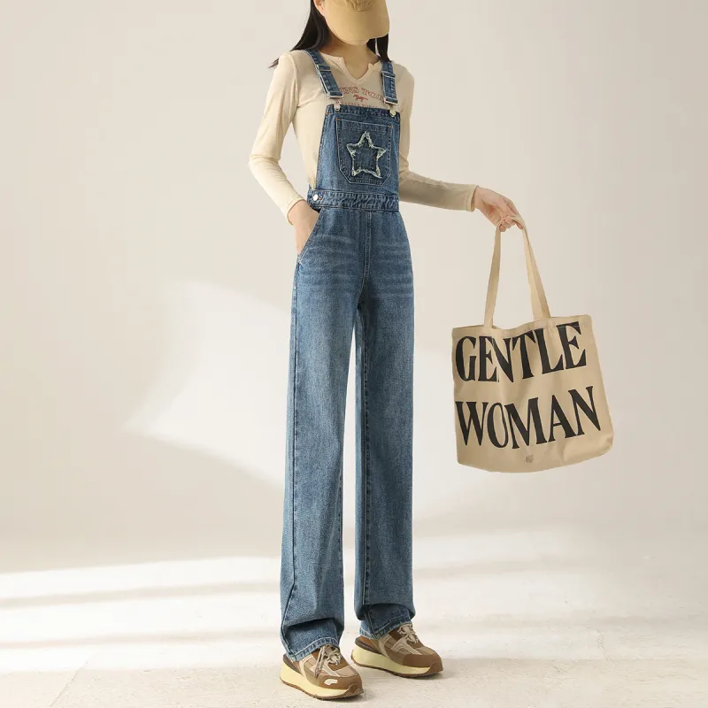MITUAN Overalls Women's Blue-4