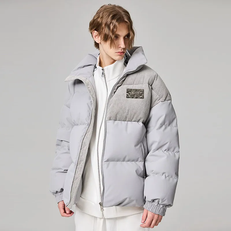 YLDP Down Jackets Unisex Light Gray-6