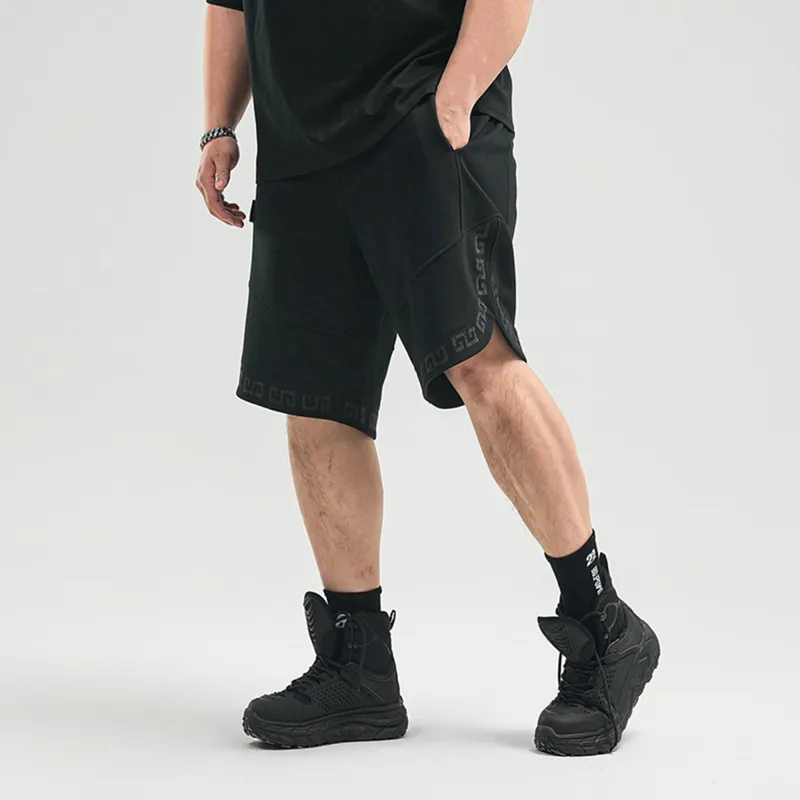 LUJIAMEN Casual Shorts Men Black-4
