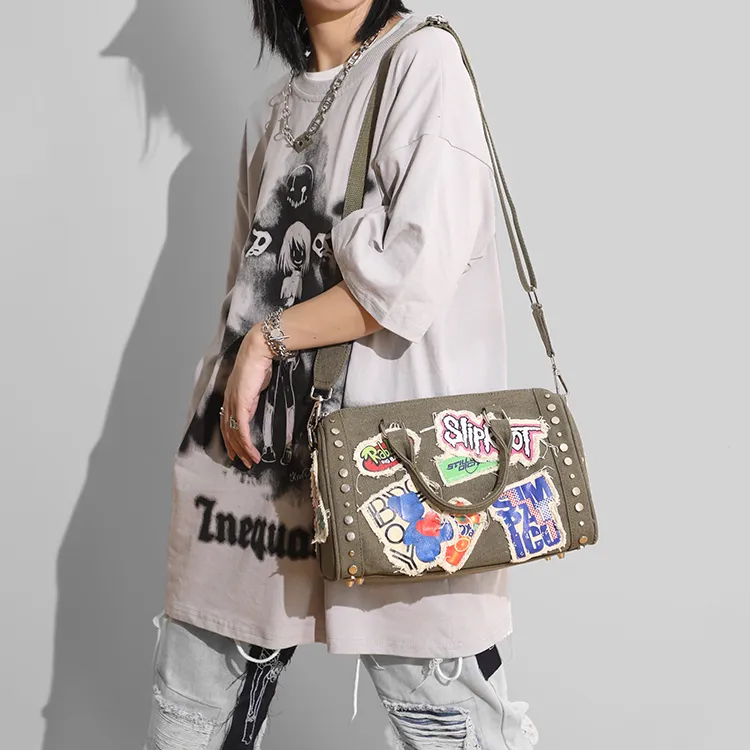 MASTER CANVAS Canvas Canvas Bag Handbag Shoulder Bag Crossbody Bag Regular Women's Gray-7