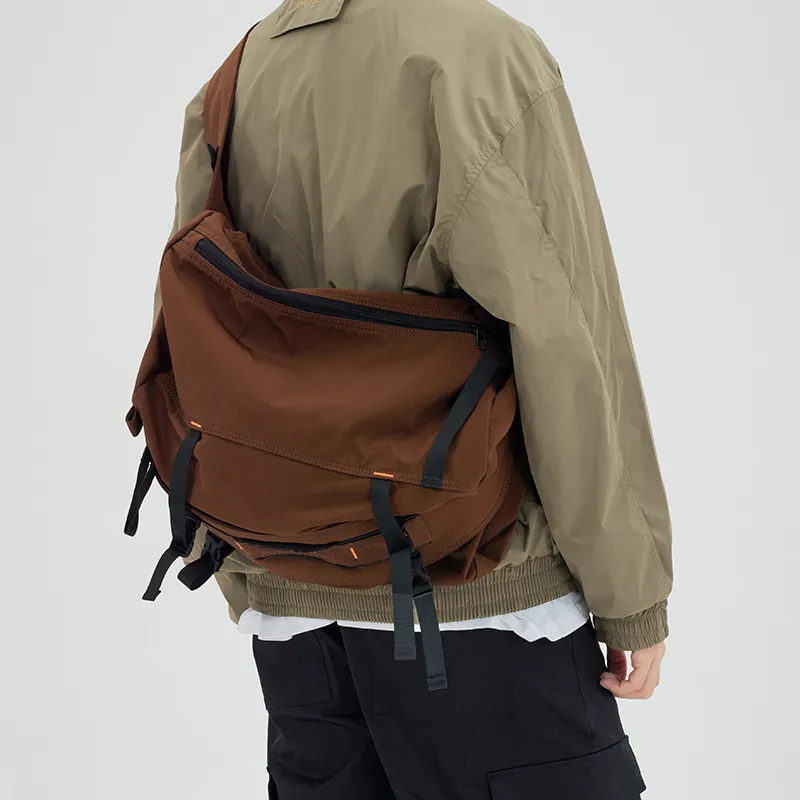 MYEDITION Messenger Bag, Gym Bag, Handbag, Shoulder Bag, Crossbody Bag, Outdoor Bag Nylon Fabric Multicolor Unisex-40