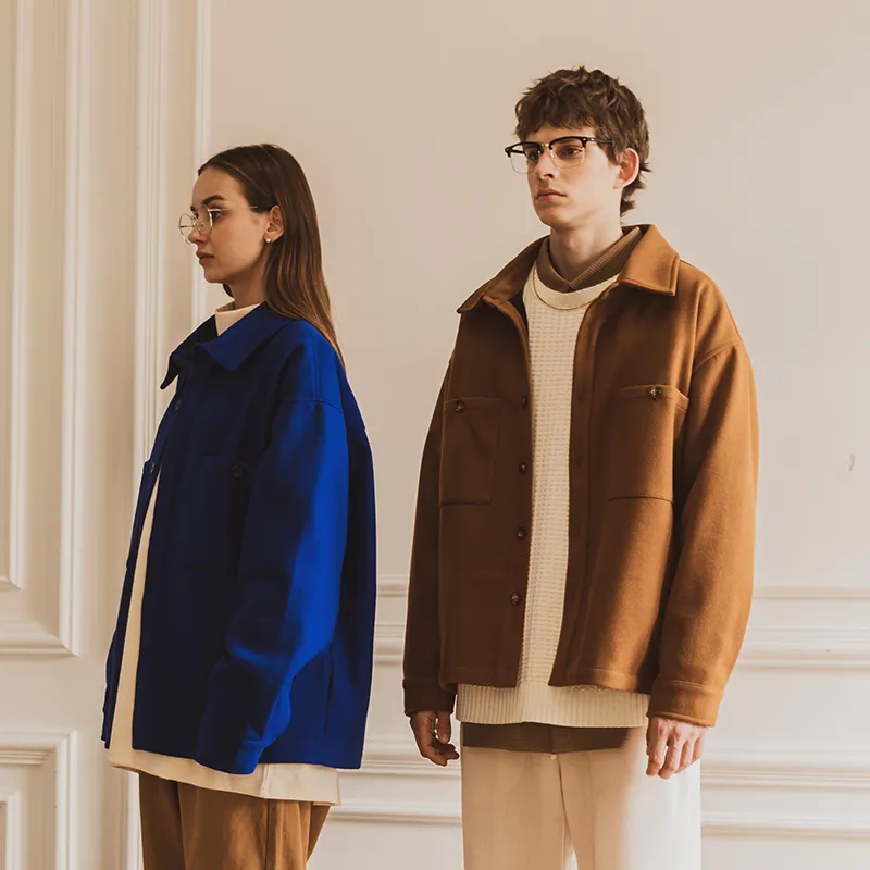 WAYNEXZAVIER Loose Fit Thickened Jacket Unisex-5