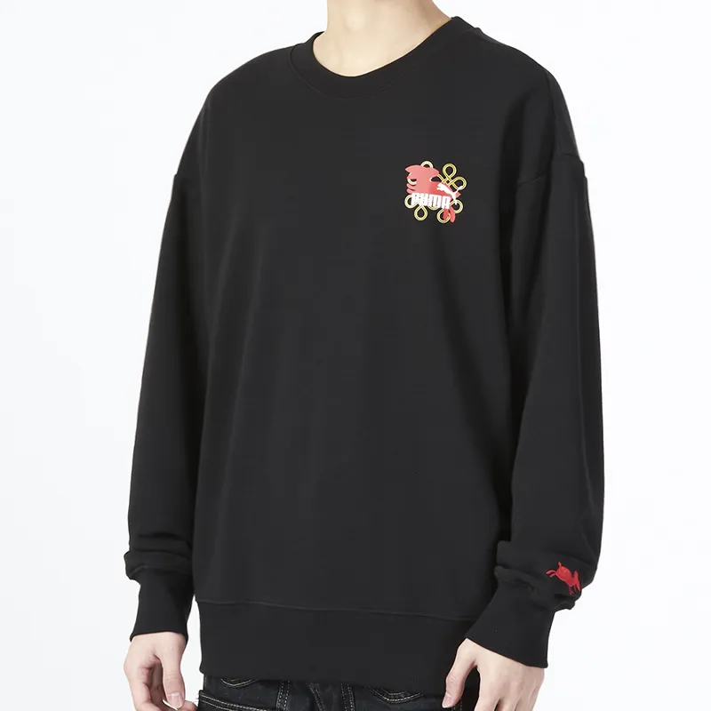 PUMA CNY Sweatshirts Men Black-2
