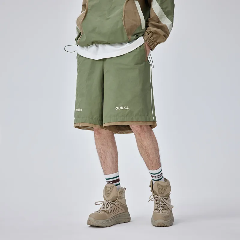 Guuka Casual Shorts Men Army Green-6