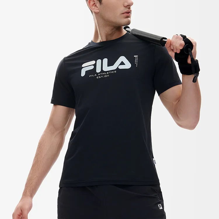 FILA Athletics T Shirt Men's Royal Blue-4