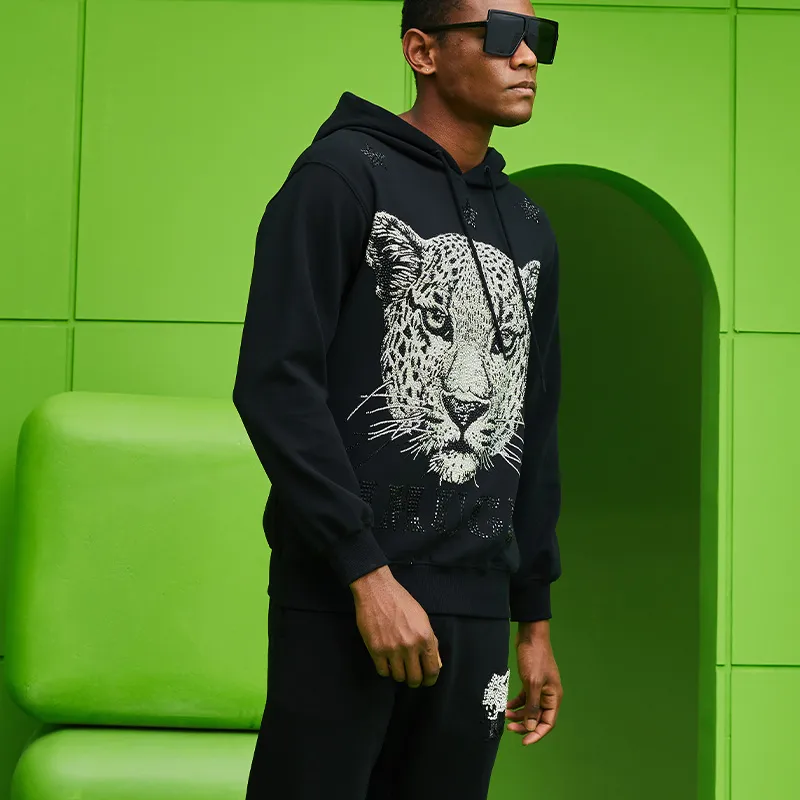 TCH Sweatshirts Unisex Black With Silver Logo-2