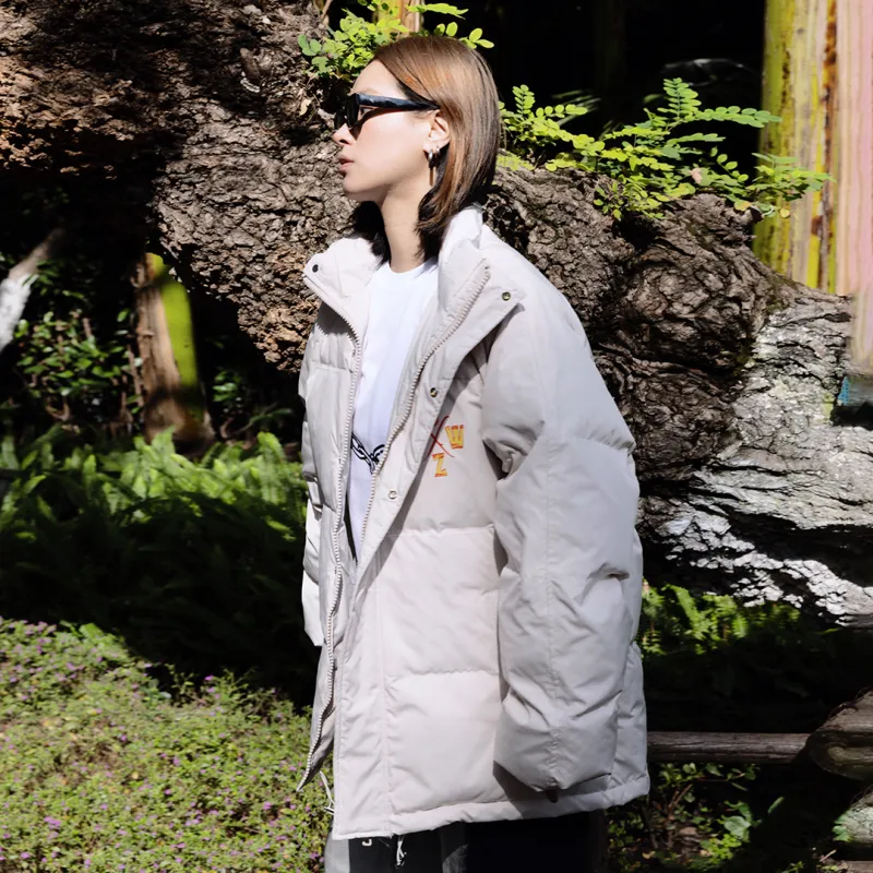 ASWZ Puffer Jackets Unisex Apricot-3