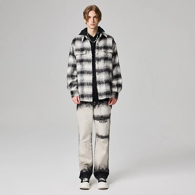 YLDP Jackets Unisex Black/White-3