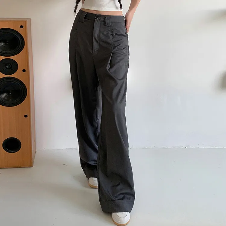 LOKUINTUS Casual Pants Fall Women's Gray-3