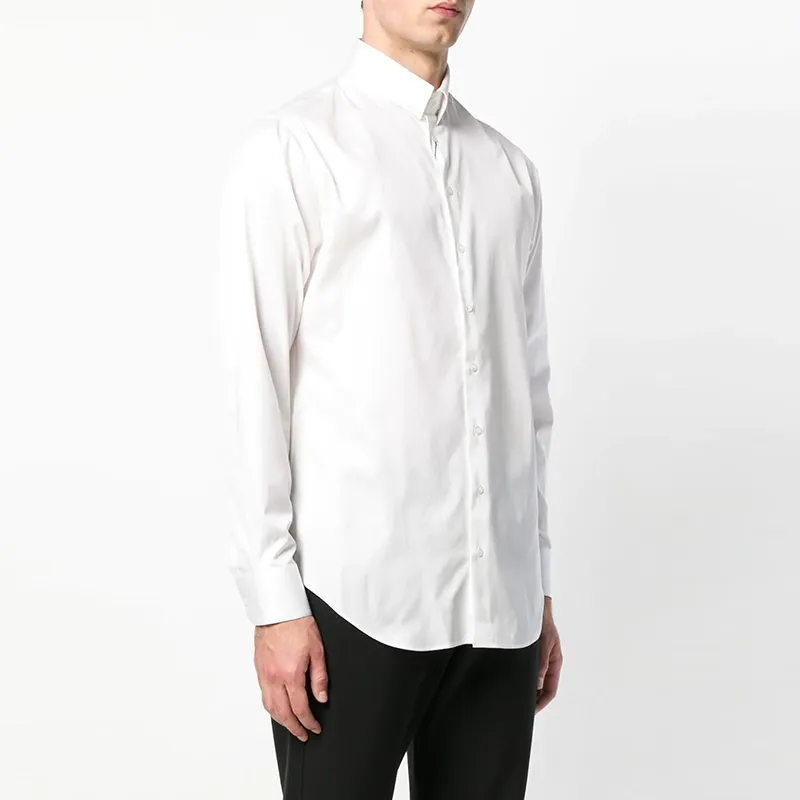 GIORGIO ARMANI Classic Shirt In Cotton Twill-3