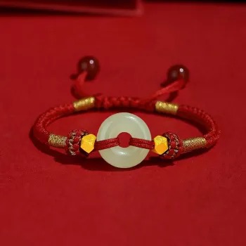 YINCHIE Hetian Jade Bracelets Kids