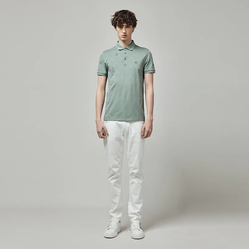 RARE Polo Shirts Men Green-6