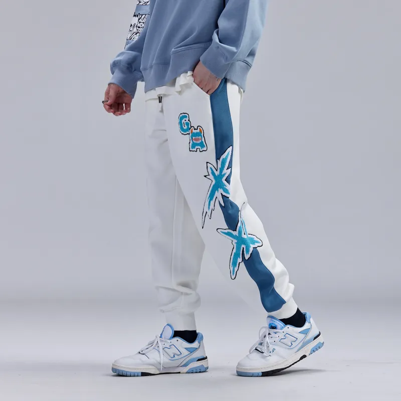 Guuka Knitted Sports Pants Men's White-6
