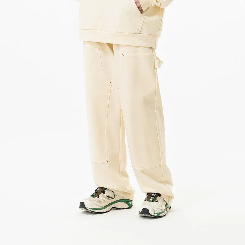 MostwantedLab Classic Rainbow Casual Pants Unisex Ecru-6