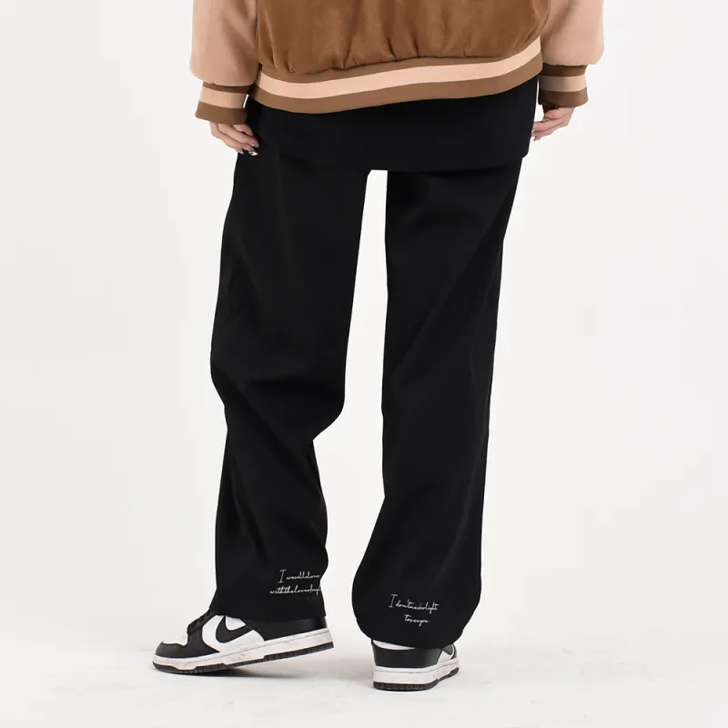 VAS＆CO Casual Pants Unisex Black-2