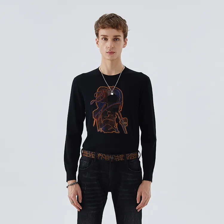 DAVID NAMAN Sweaters Men Black-2
