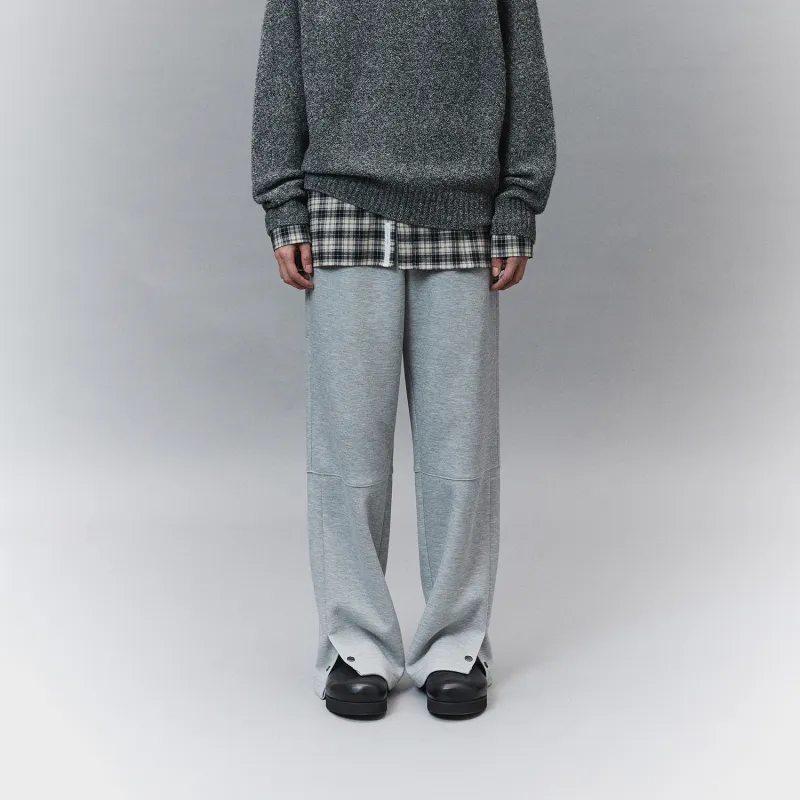 NANS STUDIO Straight Thickened And Fleece Lined Casual Pants Men's-4
