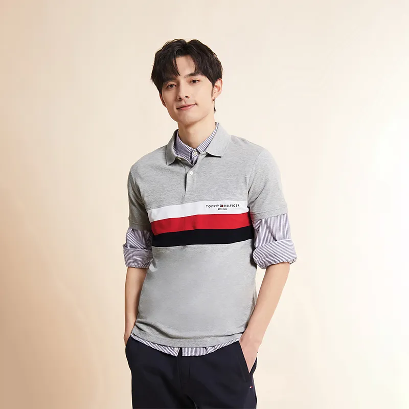 Tommy Hilfiger Polo Shirt Men's Gray-2