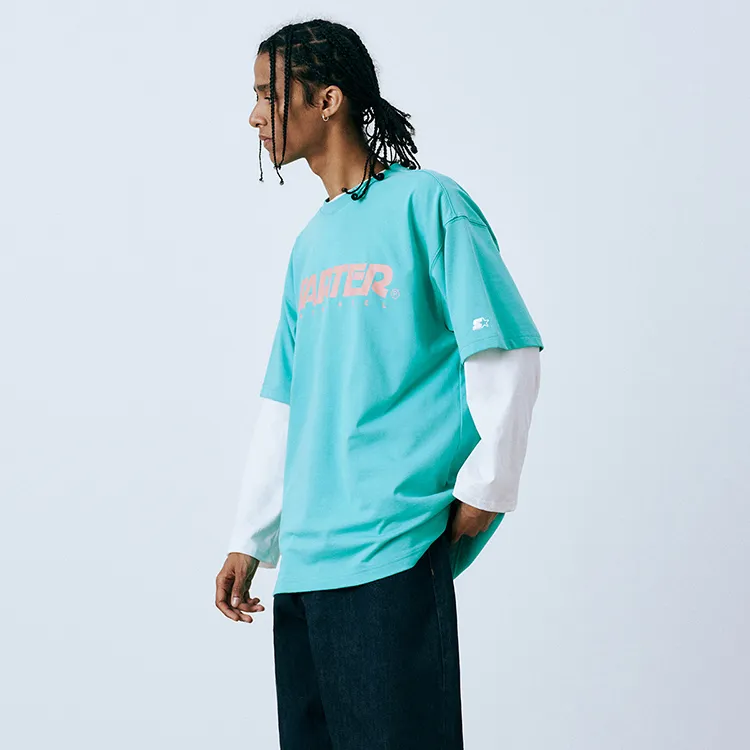 STARTER Drop Shoulder Sleeve T Shirt Unisex-11