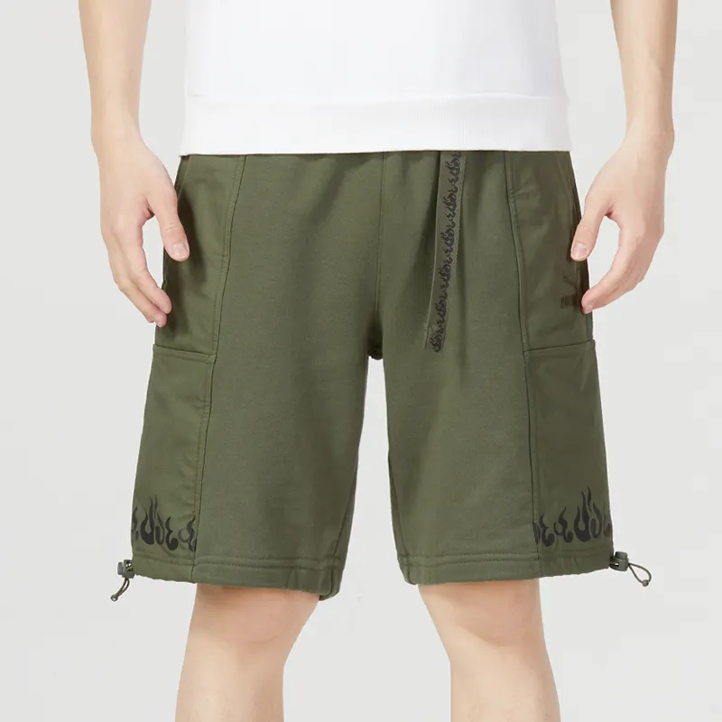 PUMA Humming 3,SS23 Chinese Culture Tribute Series Casual Shorts Men Army Green-3