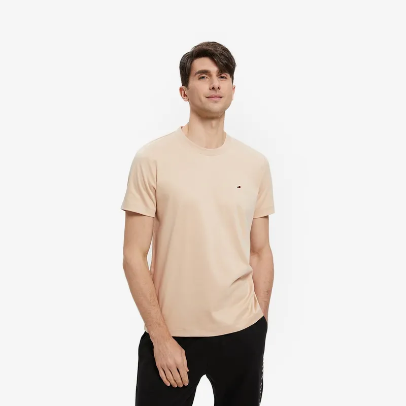 Tommy Hilfiger T Shirt Men's Light Khaki-2